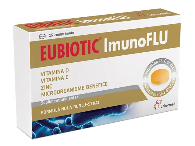 Eubiotic Imunoflu - Pentru imunitate cu vitamina D, C și Zinc